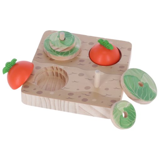 KERBL Gondolkodj és tanulj logikai játék zöldségekkel 15x15x6 cm