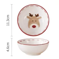   NYUSZISHOP.HU - HelloWinter Collection - Rénszarvasos kerámia tál
