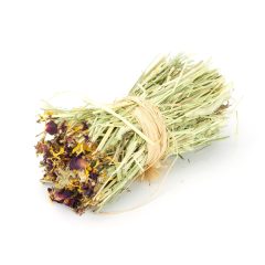   Mr. Crumble – Timothy szénacsokor körömvirággal és rózsával 70g