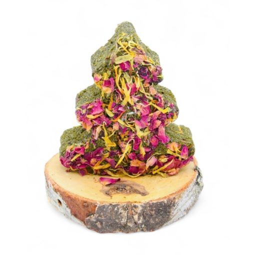 Mr. Crumble – Petrezselyemből készült karácsonyfa rózsával és körömvirággal 9 cm