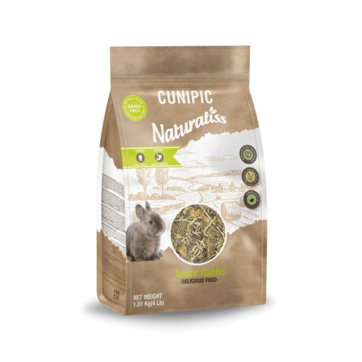 Cunipic Naturaliss Junior Rabbit 1,81kg - Gabonamentes táplálék fiatal nyulaknak