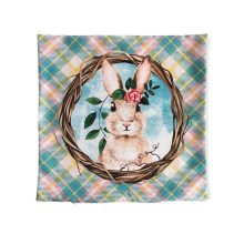 NYUSZISHOP.HU - Tavaszi nyuszis Párnahuzat - RÓZSASZÍN VIRÁGOS