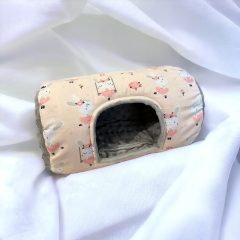   Nyuszishop Hengerházikó/bújó - Rózsaszín nyuszis 35x20 cm