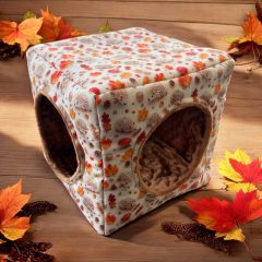 Nyuszishop Kockaházikó - Sünis-leveles - 25x25 cm