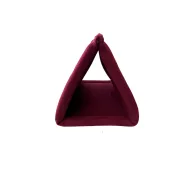   NYUSZISHOP - 2 in1 Háromszög alagút/fekhely - BORDÓ - ø25 cm x 50 cm