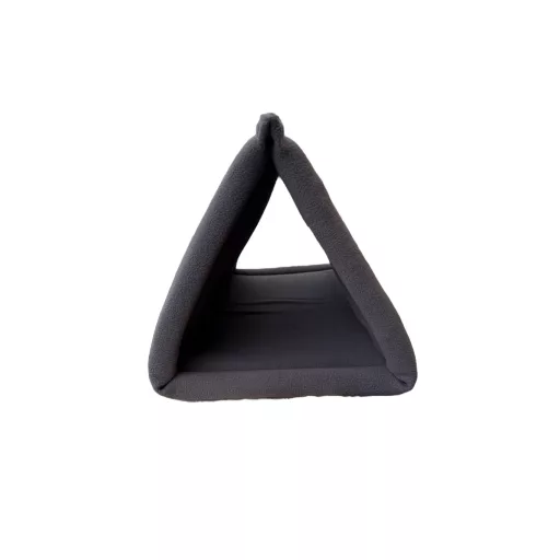 NYUSZISHOP - 2 in1 Háromszög alagút/fekhely - SZÜRKE - ø25 cm x 50 cm