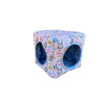 NYUSZISHOP.HU - Kockaházikó - Tojásos nyuszis KÉK  - 25x25 cm