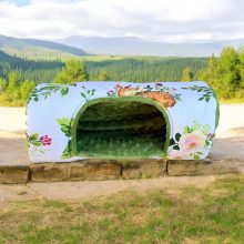 NYUSZISHOP.HU - Hengerházikó/bújó - Zöld nyuszis-őzikés 35x20 cm