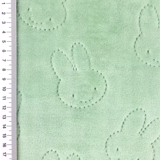 NYUSZISHOP.HU - Teddy takaró nyuszi mintával - ZÖLD - 200x150 cm