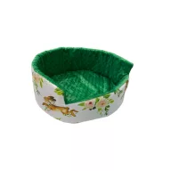 NYUSZISHOP.HU - Zöld nyuszis/őzikés fekhely - ø40 cm