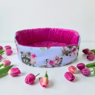   NYUSZISHOP.HU - Akvarell festett állatos fekhely - PINK  - ø40 cm