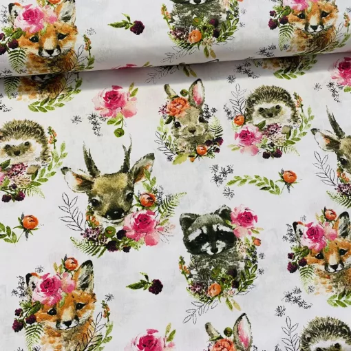 NYUSZISHOP.HU - Akvarell festett állatos fekhely - PINK  - ø40 cm