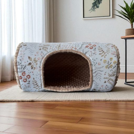 NYUSZISHOP.HU - XL Hengerházikó/bújó - Barna virágos Ø27x50 cm