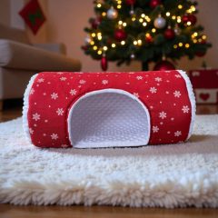   NYUSZISHOP.HU - XL Hengerházikó/bújó - Hópelyhes  Ø27x50 cm