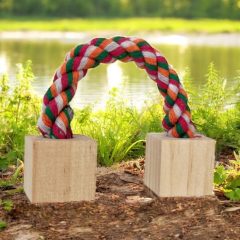 NYUSZISHOP.HU - Kötéljáték fakockával 19 cm