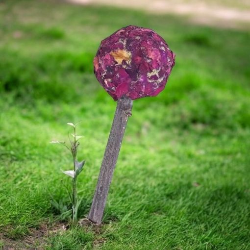 NYUSZISHOP.HU - Széna nyalóka - RÓZSÁS 10 cm