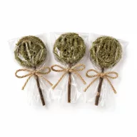 NYUSZISHOP.HU - Nyuszis széna nyalóka - NATÚR 10 cm