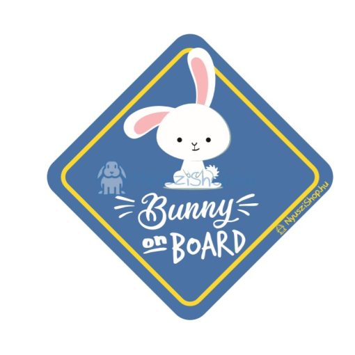 Autós matrica "Bunny on Board"