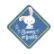 Autós matrica "Bunny on Board"
