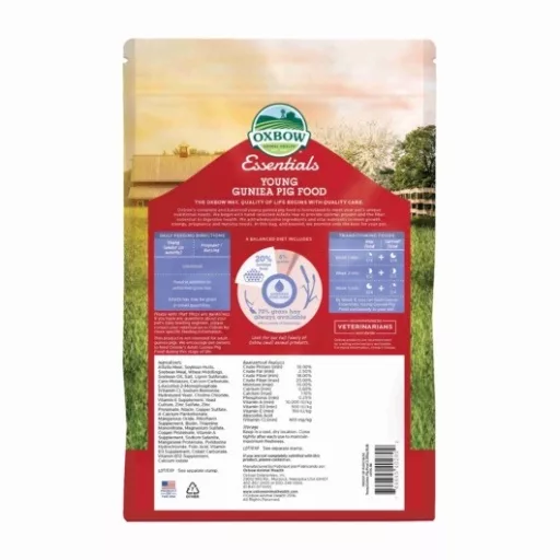 Oxbow Essentials Young GuineaPig - Teljes értékű eledel fiatal tengerimalacoknak 2,25 kg