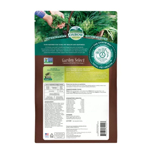 Oxbow Garden Select Chinchilla 1,36 kg - Teljes értékű csincsilla eledel