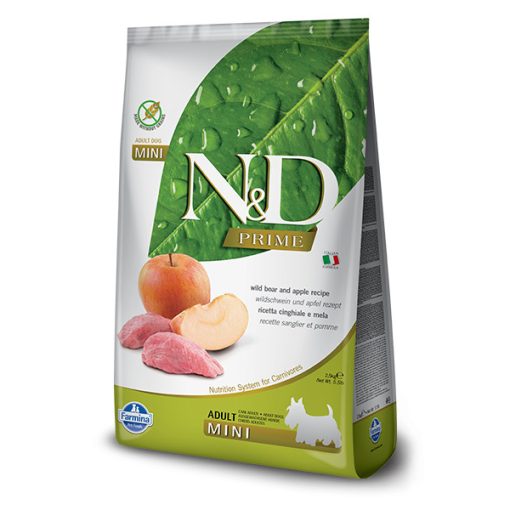 N&D Dog GrainFree vaddisznó&alma sütőtökkel adult mini 800g