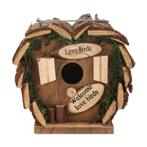 Pro Garden "Birdhouse Love Birds" fa madárház 17 x 15,5 x 12 cm 