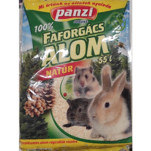 Panzi natúr faforgács - 55 liter