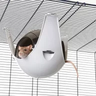   SAVIC Sputnik XL - Műanyag függőodú rágcsálóknak - Fekete-szürke