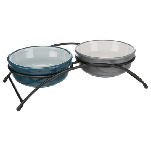 Trixie 24535 Ceramic Bowl Set - Kerámia tál szett türkiz/szürke