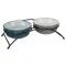 Trixie 24535 Ceramic Bowl Set - Kerámia tál szett türkiz/szürke