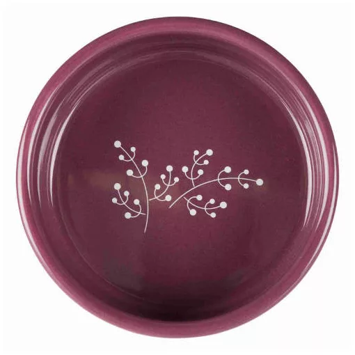 Trixie 25123 Berry kerámia tál - virágmintás 300ml fehér / lila