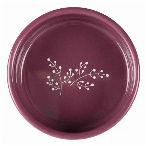 Trixie 25123 Berry kerámia tál - virágmintás 300ml fehér / lila