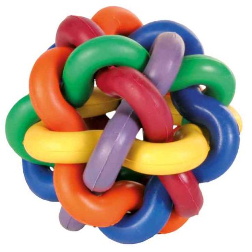Trixie 32621 Természetbarát színes gumi tekercslabda kisállatoknak