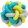Trixie 32621 Természetbarát gumi tekercslabda kisállatoknak kék-zöld