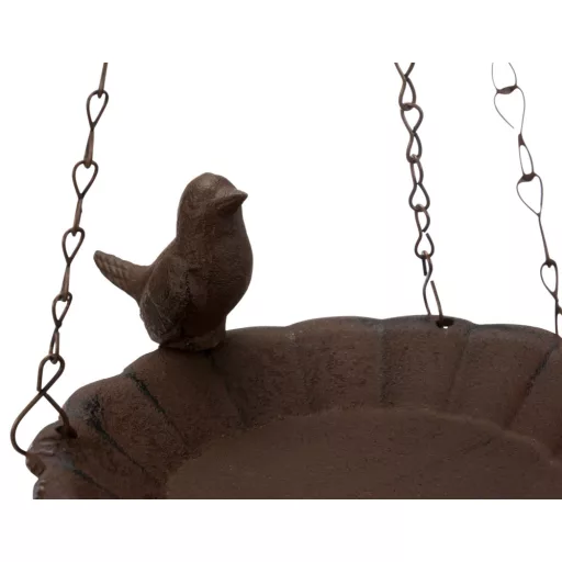 Trixie Bird Bath with bird - kerti madárfürdő (barna) vadmadarak részére (250ml/Ø16cm)