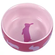 Trixie 60733 Kerámia tál nyulas mintával 250 ml - Zöld