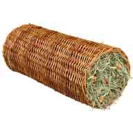   Trixie 60776  Wicker Tunnel - Vesszőből font bújócső sárgarépával és szénával  ø 15 × 33 cm