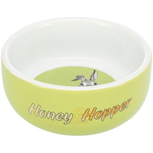 Trixie Honey és Hopper kerámia tál 250 ml - ZÖLD