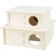   Trixie 61234 Multi - 4 kamrás faház kisállatoknak - 25x10x25 cm