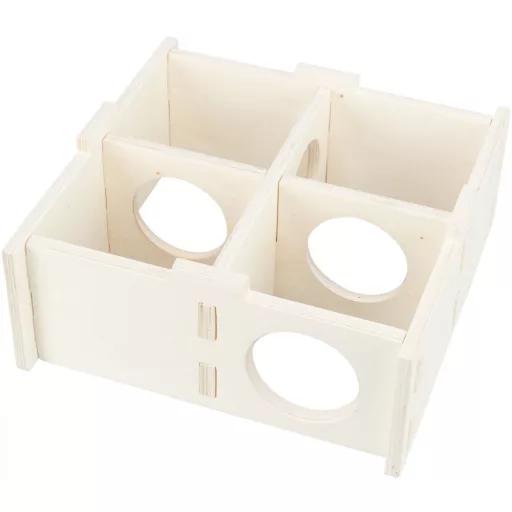 Trixie 61234 Multi - 4 kamrás faház kisállatoknak - 25x10x25 cm