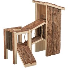 Trixie Tjorven Playground - Játszótér fából egerek és hörcsögök részére 32 × 19 × 29 cm