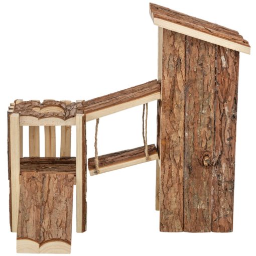 Trixie Tjorven Playground - Játszótér fából egerek és hörcsögök részére 32 × 19 × 29 cm