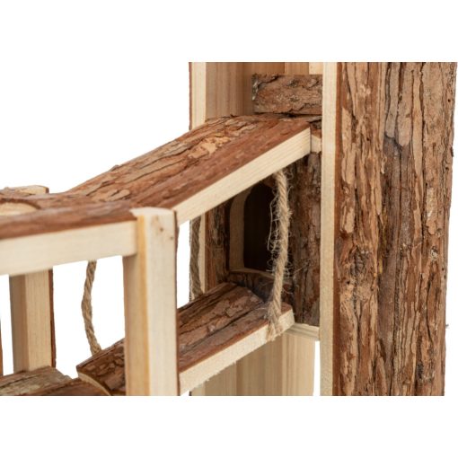 Trixie Tjorven Playground - Játszótér fából egerek és hörcsögök részére 32 × 19 × 29 cm