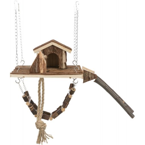 Trixie 6222 Janne Playground - Fából készült játszótér egerek és hörcsögök részére (26x22cm)