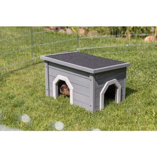 Trixie Small Animal Home - Kültéri nyúlház - szürke (50x30x37cm)