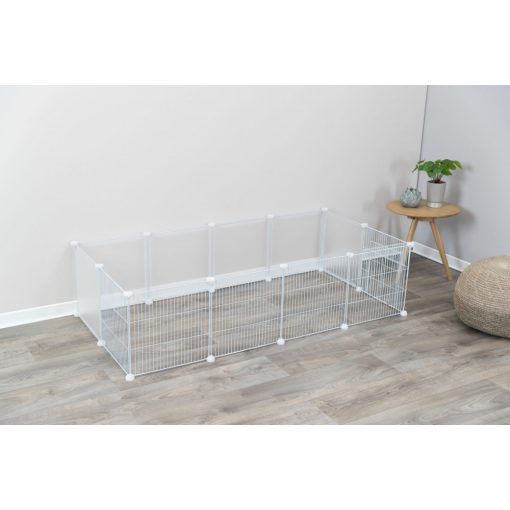 Trixie többféleképpen összeszerelhető beltéri kifutó 140x35x70cm - FEHÉR