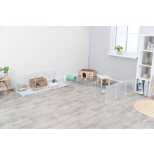 Trixie többféleképpen összeszerelhető beltéri kifutó 140x35x70cm - FEHÉR