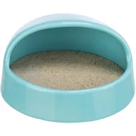   Trixie Sand bath with platform - Homok fürdető 16 × 8 × 14 cm - TÜRKIZ