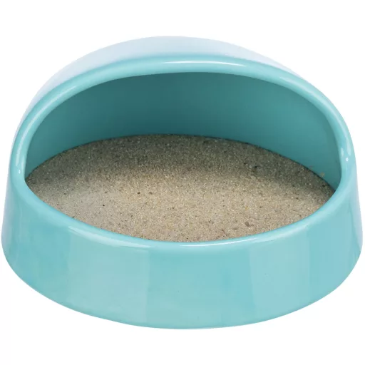Trixie Sand bath with platform - Homok fürdető 16 × 8 × 14 cm - TÜRKIZ
